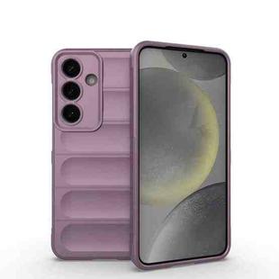 For Samsung Galaxy S25 5G Magic Shield TPU + Flannel Phone Case(Purple)