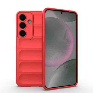 For Samsung Galaxy S25+ 5G Magic Shield TPU + Flannel Phone Case(Red)