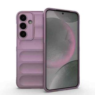 For Samsung Galaxy S25+ 5G Magic Shield TPU + Flannel Phone Case(Purple)