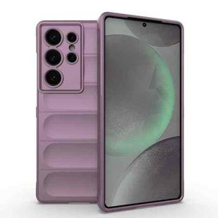 For Samsung Galaxy S25 Ultra 5G Magic Shield TPU + Flannel Phone Case(Purple)
