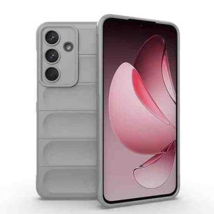 For Samsung Galaxy S25 FE 5G Magic Shield TPU + Flannel Phone Case(Grey)