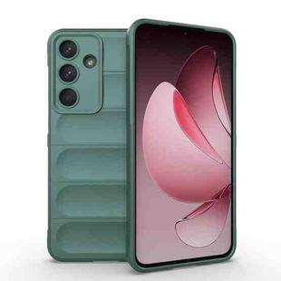 For Samsung Galaxy S25 FE 5G Magic Shield TPU + Flannel Phone Case(Dark Green)