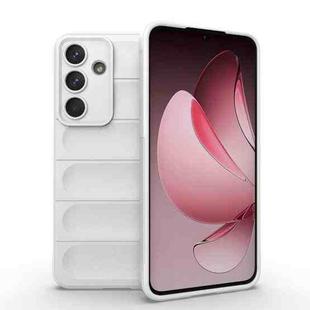 For Samsung Galaxy S25 FE 5G Magic Shield TPU + Flannel Phone Case(White)