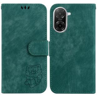 For Redmi A5 4G 173.3mm Little Tiger Embossed Leather Phone Case(Green)