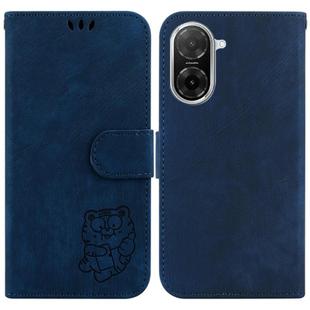 For Redmi A5 4G 173.3mm Little Tiger Embossed Leather Phone Case(Dark Blue)