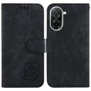 For Redmi A5 4G 173.3mm Little Tiger Embossed Leather Phone Case(Black)