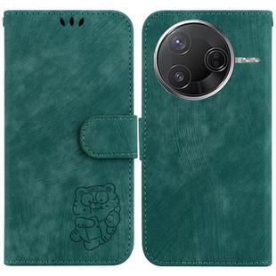 For Redmi K80 / K80 Pro / Xiaomi Poco F7 Pro Little Tiger Embossed Leather Phone Case(Green)