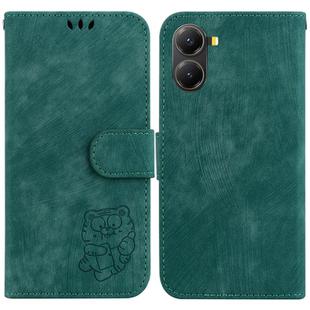 For Redmi Turbo 4 / Xiaomi Poco X7 Pro Little Tiger Embossed Leather Phone Case(Green)