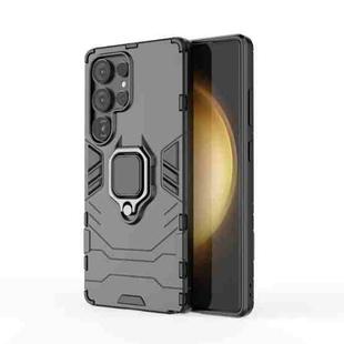 For Samsung Galaxy S25 Ultra 5G PC + TPU Shockproof Protective Phone Case with Magnetic Ring Holder(Black)