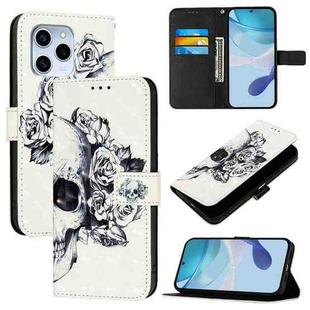 For Honor 60 SE 3D Painting Horizontal Flip Leather Phone Case(Skull)