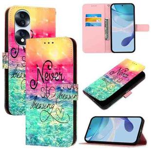 For Honor 70 Pro 3D Painting Horizontal Flip Leather Phone Case(Chasing Dreams)