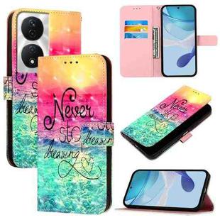 For Honor 90 Smart / X7b 4G / 5G Global 3D Painting Horizontal Flip Leather Phone Case(Chasing Dreams)