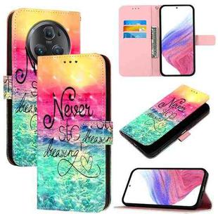 For Honor Magic5 Pro 3D Painting Horizontal Flip Leather Phone Case(Chasing Dreams)