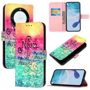 For Honor X40 / X9a / Magic5 Lite 3D Painting Horizontal Flip Leather Phone Case(Chasing Dreams)