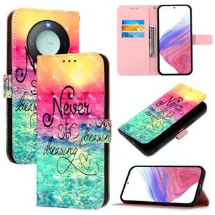 For Honor X9C Smart 5G 3D Painting Horizontal Flip Leather Phone Case(Chasing Dreams)