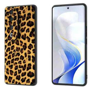 For vivo S19 Pro Black Frame Leopard Phone Case(Golden Leopard)