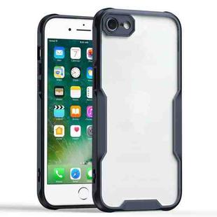 For iPhone SE 2022 / SE 2020 / 8 / 7 Armor Shockproof PC Hybrid TPU Phone Case(Black)