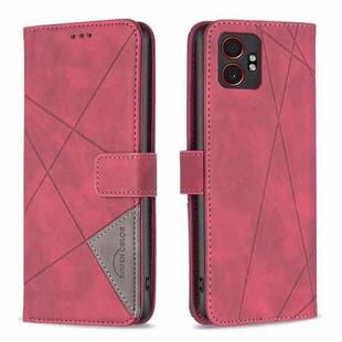For Samsung Galaxy XCover 7 Pro Magnetic Buckle Rhombus Texture Leather Phone Case(Red)