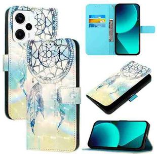 For Redmi Note 11T Pro+ / Note 12T Pro / K50i 3D Painting Horizontal Flip Leather Phone Case(Dream Wind Chimes)