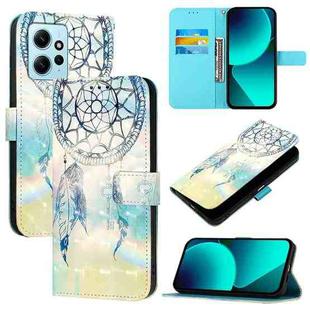 For Redmi Note 12 4G Global 3D Painting Horizontal Flip Leather Phone Case(Dream Wind Chimes)