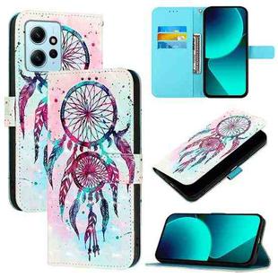 For Redmi Note 12 4G Global 3D Painting Horizontal Flip Leather Phone Case(Color Drop Wind Chimes)