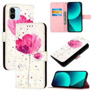 For Redmi A1 4G Global / Redmi A2 4G 3D Painting Horizontal Flip Leather Phone Case(Flower)