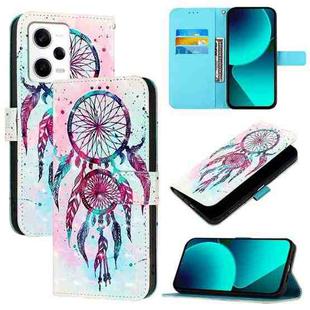 For Redmi Note 12 Explorer 3D Painting Horizontal Flip Leather Phone Case(Color Drop Wind Chimes)