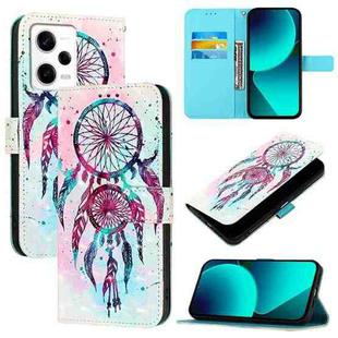 For Redmi Note 12 Pro Speed 3D Painting Horizontal Flip Leather Phone Case(Color Drop Wind Chimes)