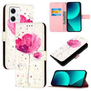 For Redmi Note 12 5G Global / Xiaomi Poco X5 3D Painting Horizontal Flip Leather Phone Case(Flower)