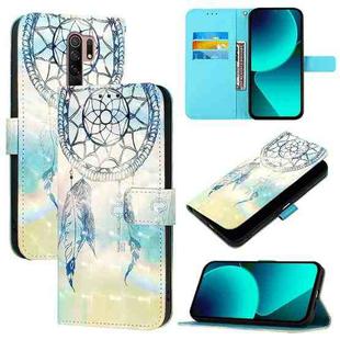 For Redmi 9 / 9 Prime India 3D Painting Horizontal Flip Leather Phone Case(Dream Wind Chimes)