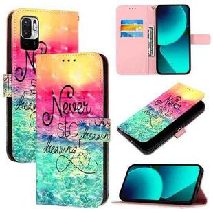 For Redmi Note 10 5G / Note 10T 5G 3D Painting Horizontal Flip Leather Phone Case(Chasing Dreams)