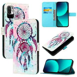 For Redmi Note 10 5G / Note 10T 5G 3D Painting Horizontal Flip Leather Phone Case(Color Drop Wind Chimes)