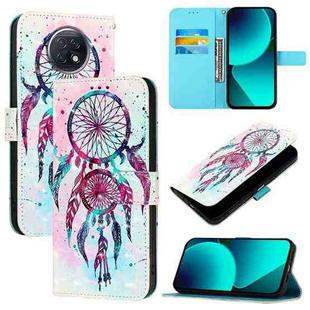 For Redmi Note 9T Global 3D Painting Horizontal Flip Leather Phone Case(Color Drop Wind Chimes)