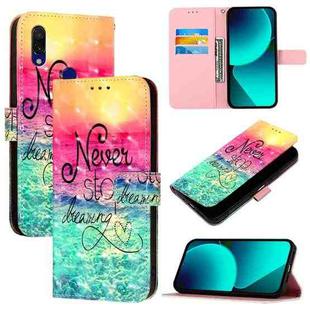 For Redmi 7 3D Painting Horizontal Flip Leather Phone Case(Chasing Dreams)