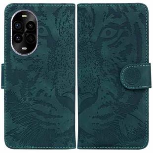 For Huawei nova 13 Pro Tiger Embossing Pattern Flip Leather Phone Case(Green)