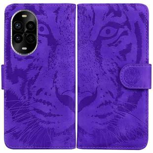 For Huawei nova 13 Pro Tiger Embossing Pattern Flip Leather Phone Case(Purple)