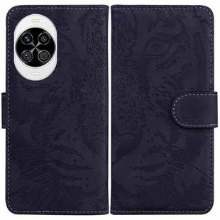 For Huawei nova 14 Tiger Embossing Pattern Flip Leather Phone Case(Black)