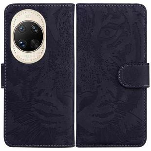 For Huawei nova 14 Ultra Tiger Embossing Pattern Flip Leather Phone Case(Black)
