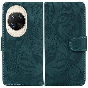 For Huawei nova 14 Ultra Tiger Embossing Pattern Flip Leather Phone Case(Green)