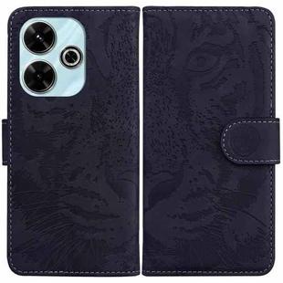 For Redmi 13 4G Tiger Embossing Pattern Flip Leather Phone Case(Black)