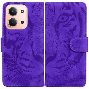 For Redmi 15C 4G 173.1mm / 15C 5G 173.1mm Tiger Embossing Pattern Flip Leather Phone Case(Purple)