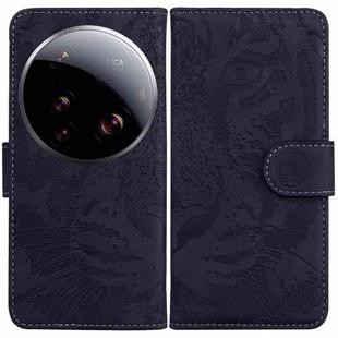 For Xiaomi 15 Ultra Tiger Embossing Pattern Flip Leather Phone Case(Black)