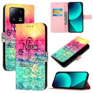 For Xiaomi 13 Pro 3D Painting Horizontal Flip Leather Phone Case(Chasing Dreams)