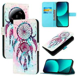 For Xiaomi 13 Ultra 3D Painting Horizontal Flip Leather Phone Case(Color Drop Wind Chimes)