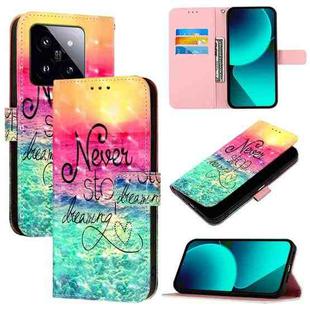 For Xiaomi 14 Pro 3D Painting Horizontal Flip Leather Phone Case(Chasing Dreams)