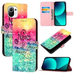 For Xiaomi Mi 11 3D Painting Horizontal Flip Leather Phone Case(Chasing Dreams)