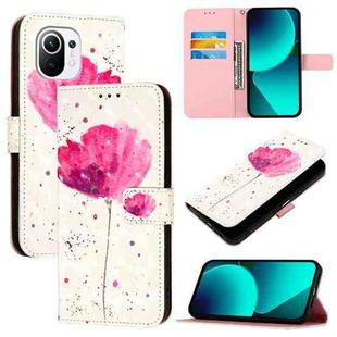 For Xiaomi Mi 11 3D Painting Horizontal Flip Leather Phone Case(Flower)