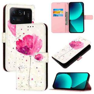 For Xiaomi Mi 11 Ultra 3D Painting Horizontal Flip Leather Phone Case(Flower)