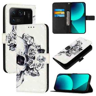 For Xiaomi Mi 11 Ultra 3D Painting Horizontal Flip Leather Phone Case(Skull)