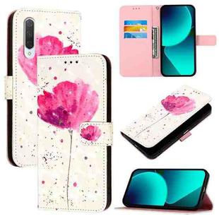 For Xiaomi Mi CC9 / Mi 9 Lite 3D Painting Horizontal Flip Leather Phone Case(Flower)